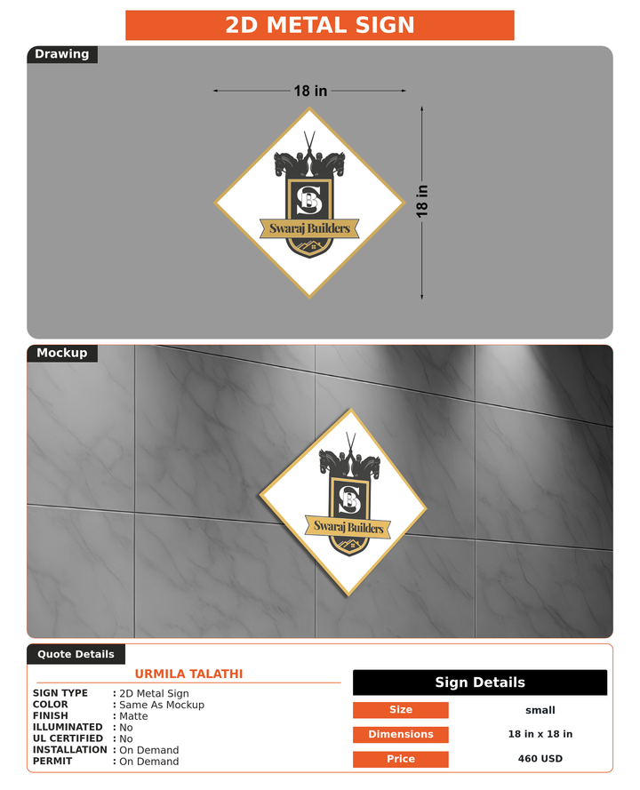 CUSTOM MOCKUP SIGN FOR urmila talathi