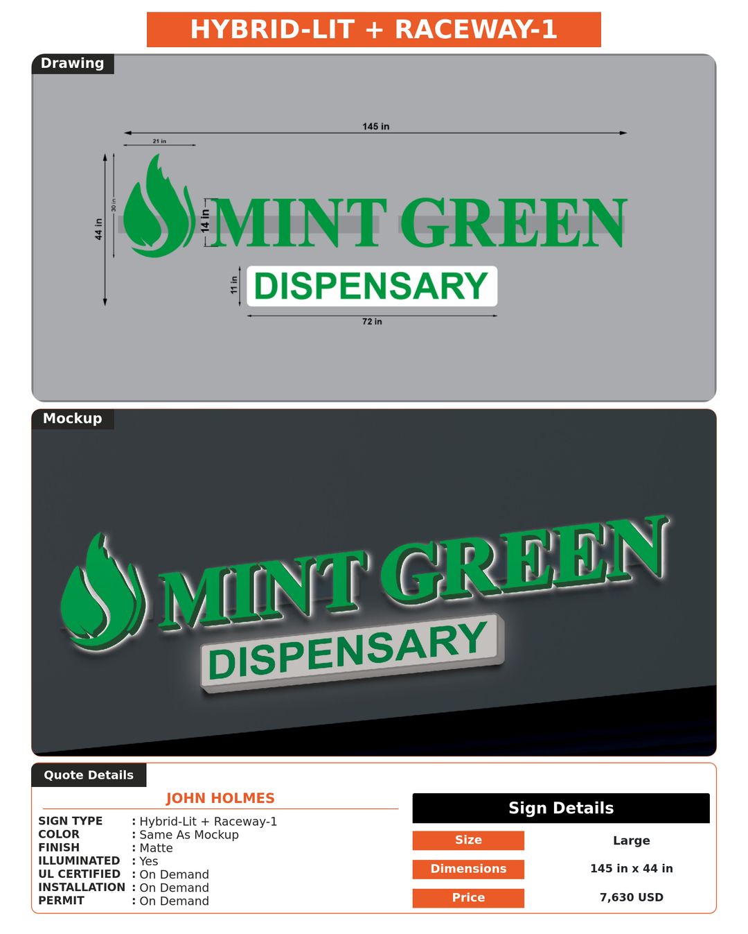 CUSTOM MOCKUP SIGN FOR John Holmes