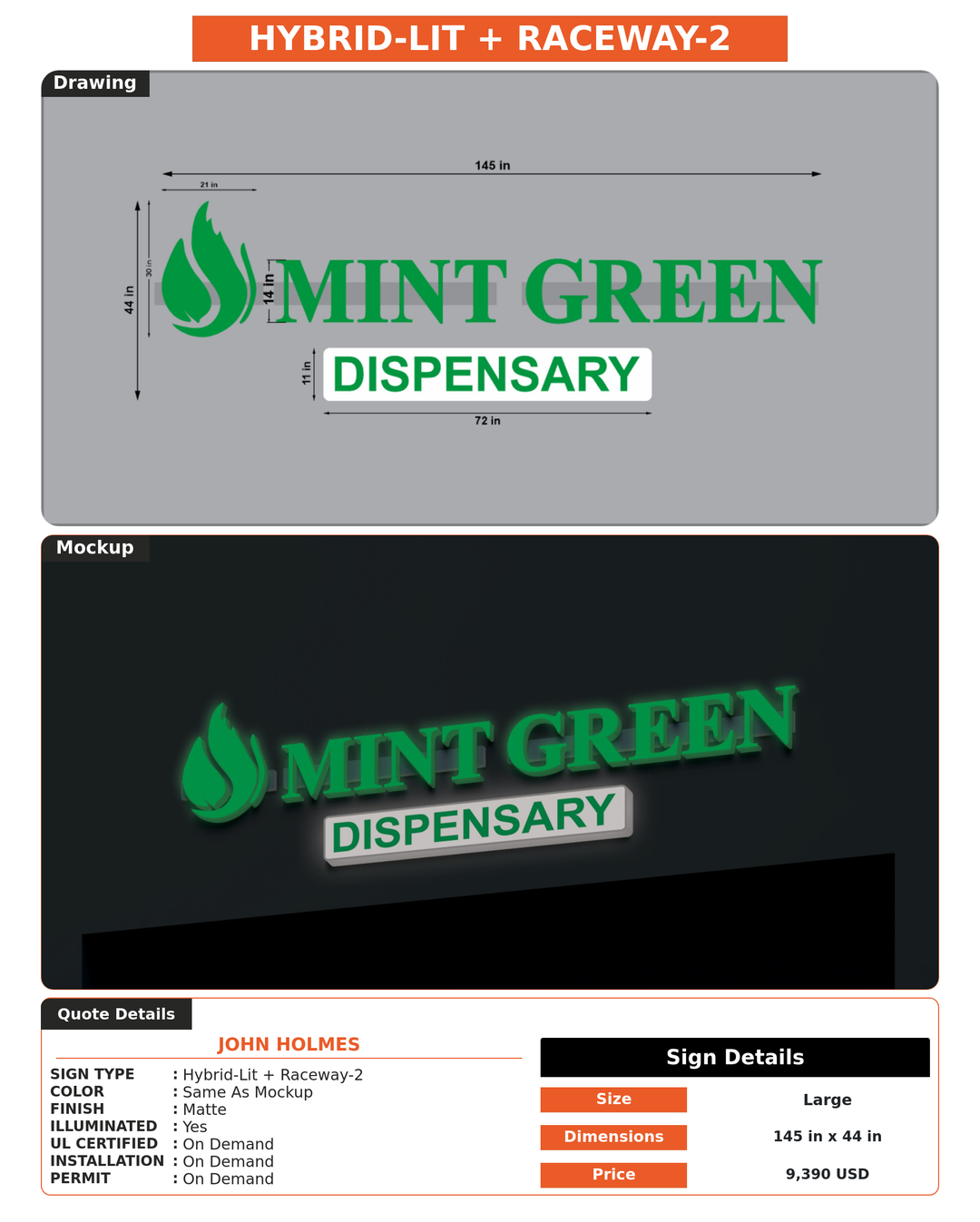 CUSTOM MOCKUP SIGN FOR John Holmes