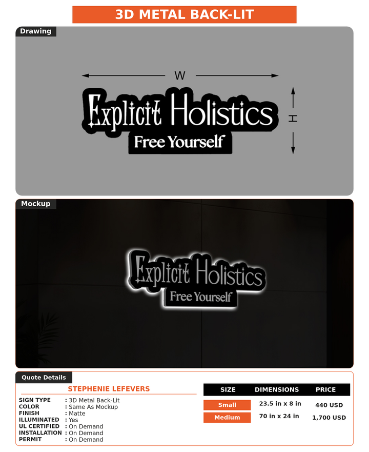 CUSTOM MOCKUP SIGN FOR Stephenie LeFevers
