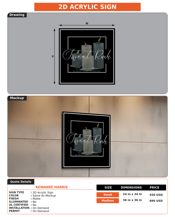 CUSTOM MOCKUP SIGN FOR Kewaneé Harris
