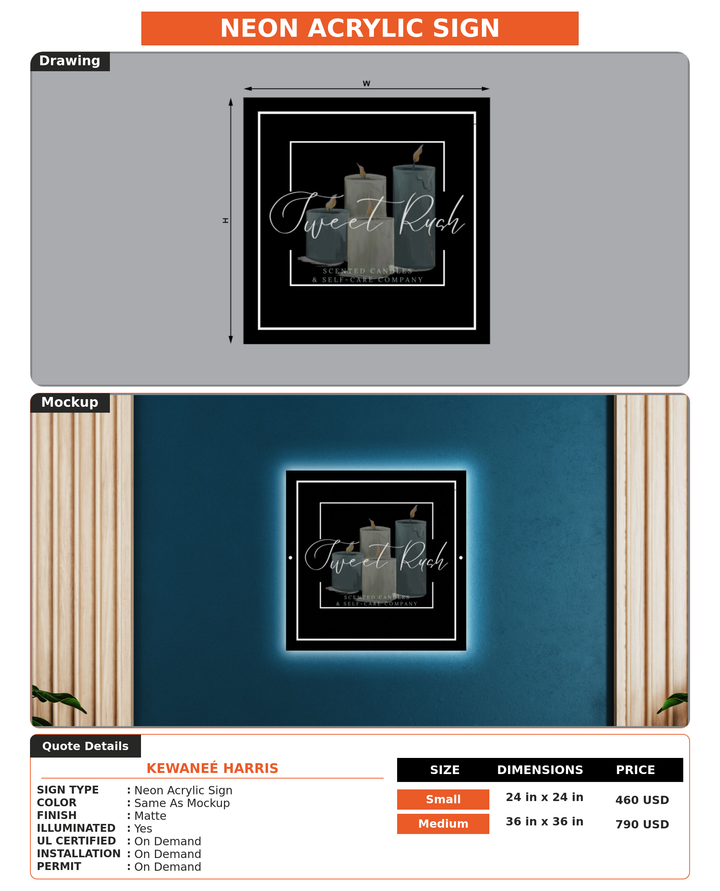 CUSTOM MOCKUP SIGN FOR Kewaneé Harris
