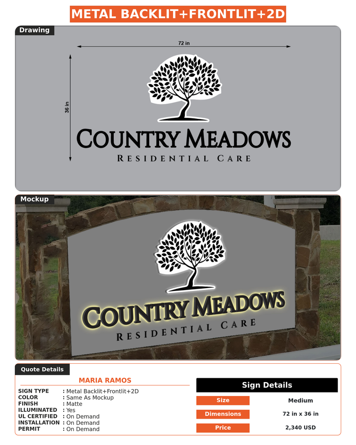 CUSTOM MOCKUP SIGN FOR MARIA RAMOS
