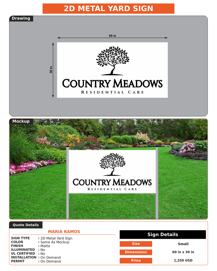CUSTOM MOCKUP SIGN FOR MARIA RAMOS
