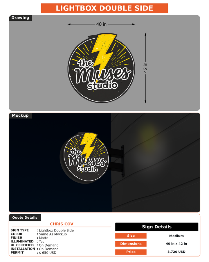 CUSTOM MOCKUP SIGN FOR Chris Cov