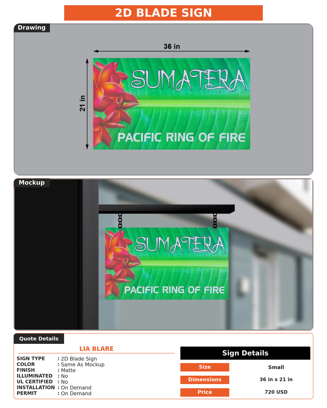 CUSTOM MOCKUP SIGN FOR Lia blare