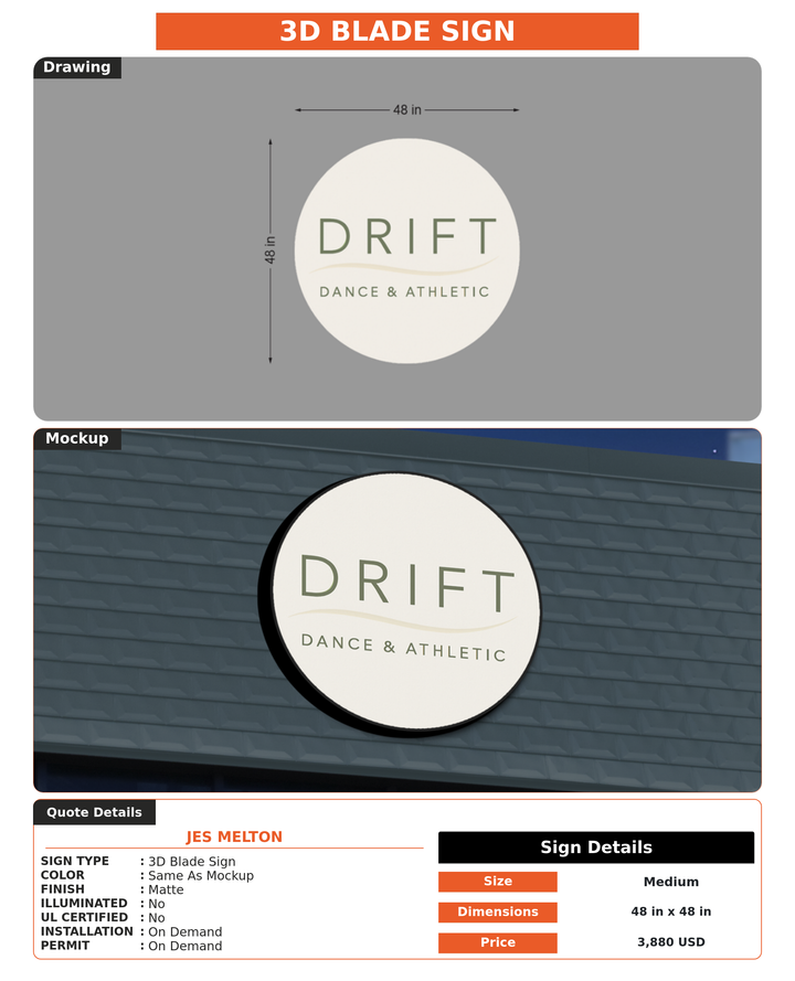 CUSTOM MOCKUP SIGN FOR Jes Melton