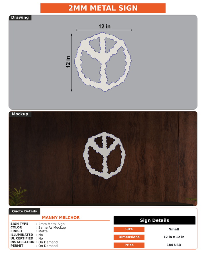 CUSTOM MOCKUP SIGN FOR Manny Melchor