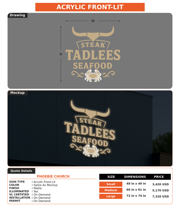 CUSTOM MOCKUP SIGN FOR Phoebie Church