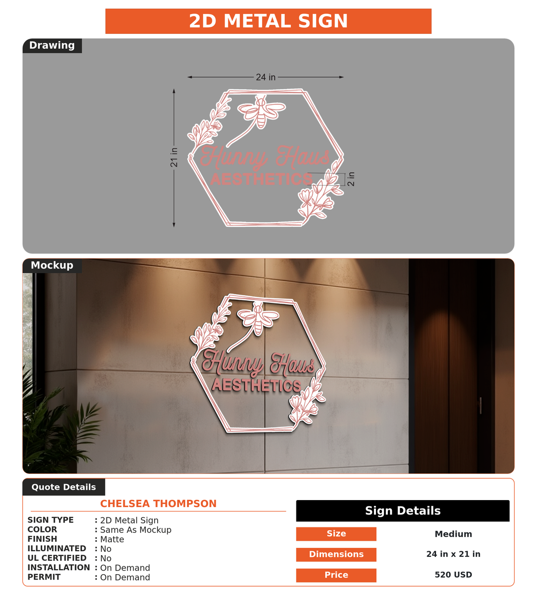 CUSTOM MOCKUP SIGN FOR Chelsea Thompson