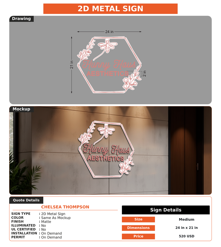 CUSTOM MOCKUP SIGN FOR Chelsea Thompson