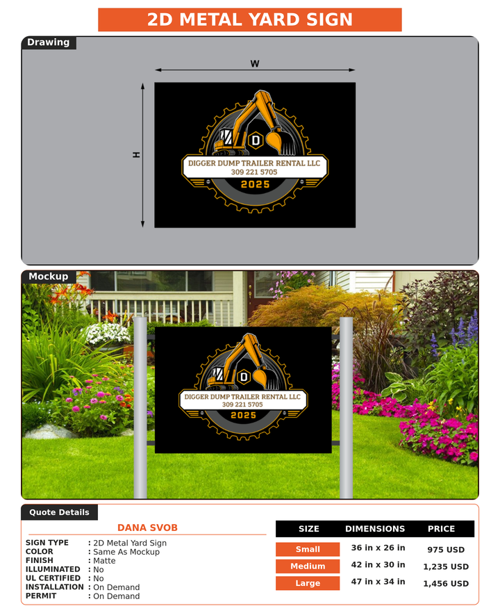 CUSTOM MOCKUP SIGN FOR Dana Svob