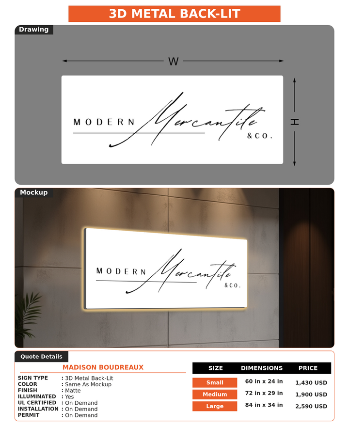 CUSTOM MOCKUP SIGN FOR Madison Boudreaux