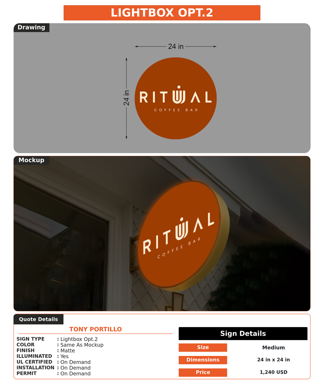 CUSTOM MOCKUP SIGN FOR Tony Portillo