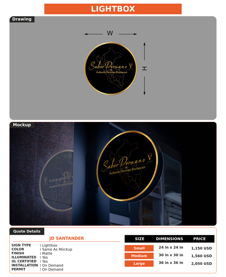 CUSTOM MOCKUP SIGN FOR JD Santander
