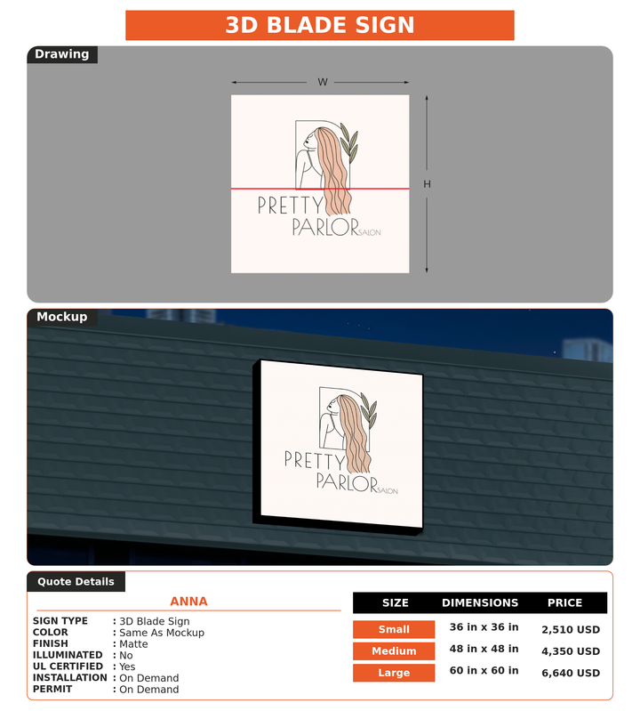 CUSTOM MOCKUP SIGN FOR Anna