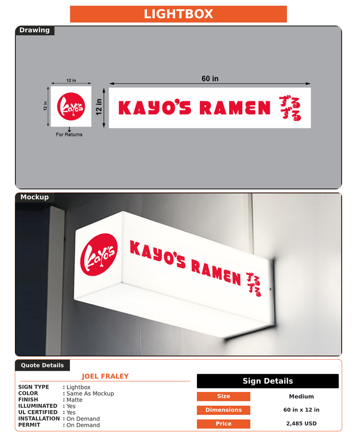 CUSTOM MOCKUP SIGN FOR Joel Fraley