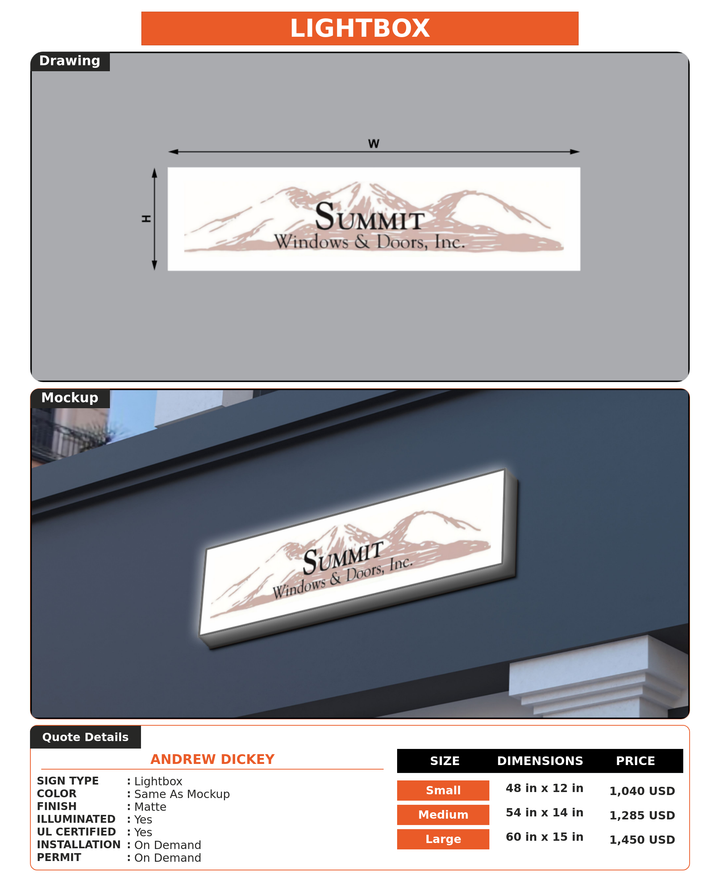 CUSTOM MOCKUP SIGN FOR andrew dickey