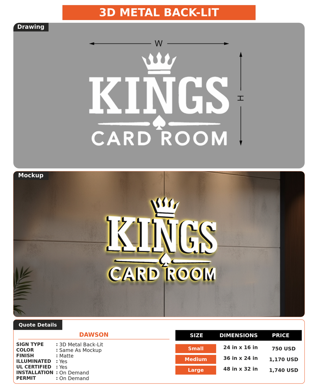 CUSTOM MOCKUP SIGN FOR dawson
