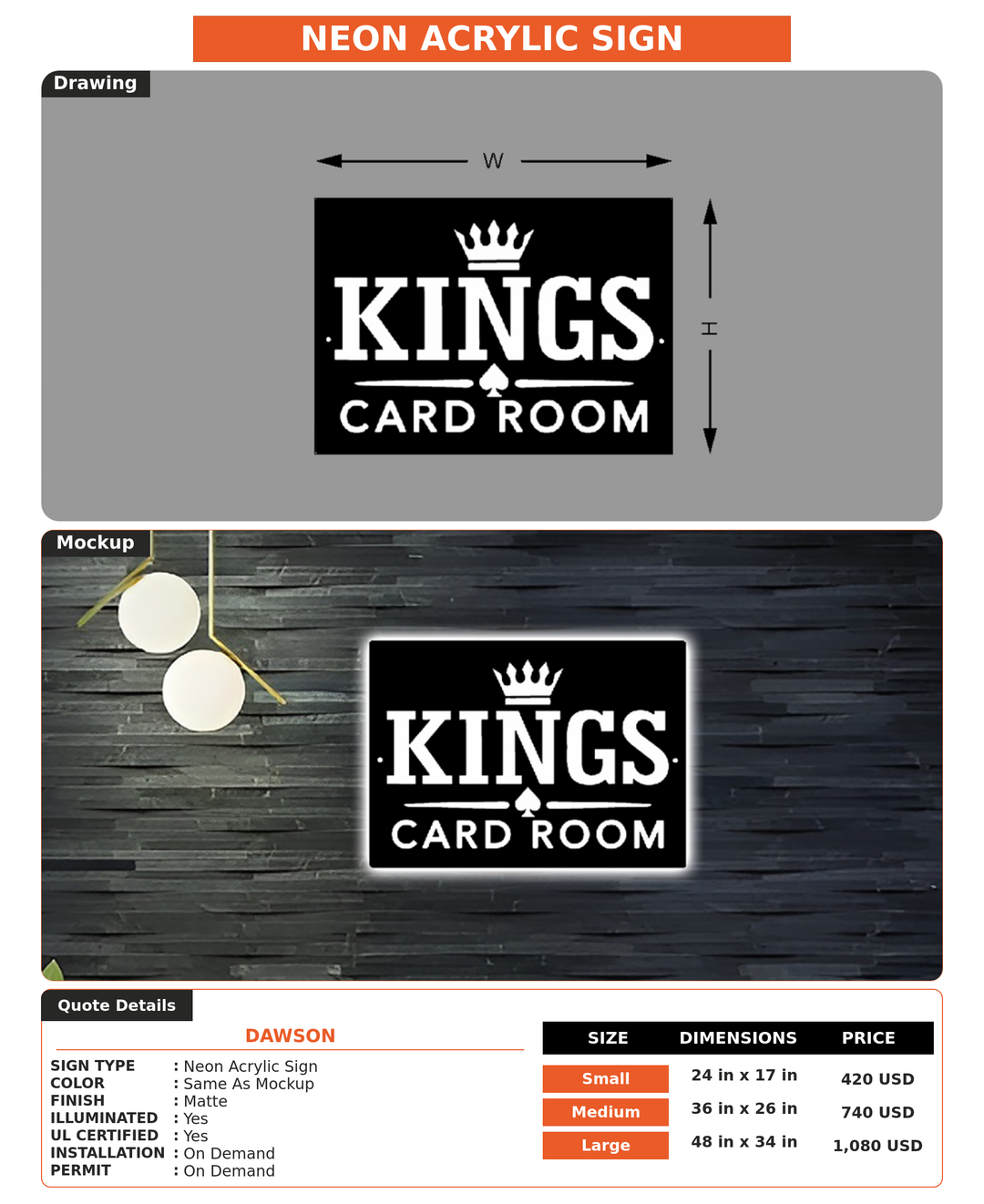 CUSTOM MOCKUP SIGN FOR dawson