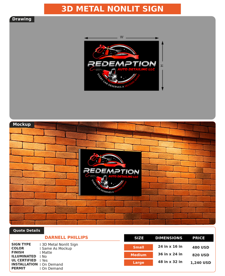 CUSTOM MOCKUP SIGN FOR Darnell Phillips