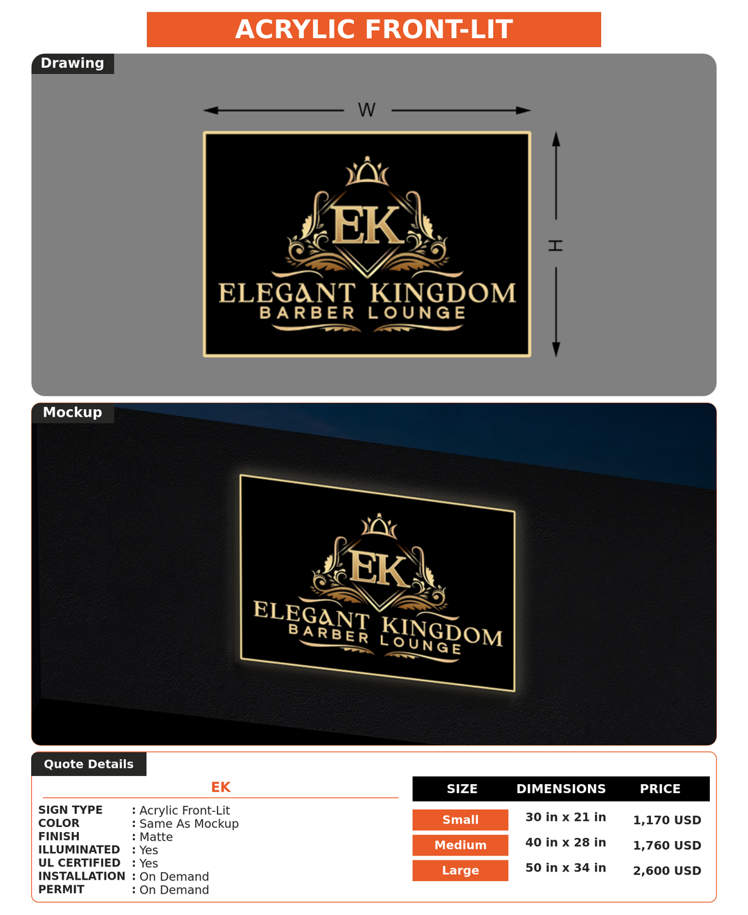 CUSTOM MOCKUP SIGN FOR EK