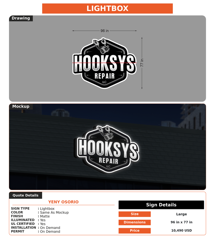 CUSTOM MOCKUP SIGN FOR Yeny Osorio