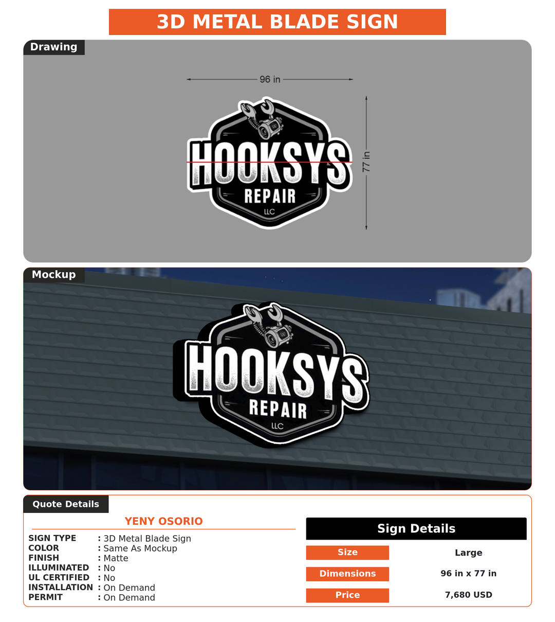 CUSTOM MOCKUP SIGN FOR Yeny Osorio