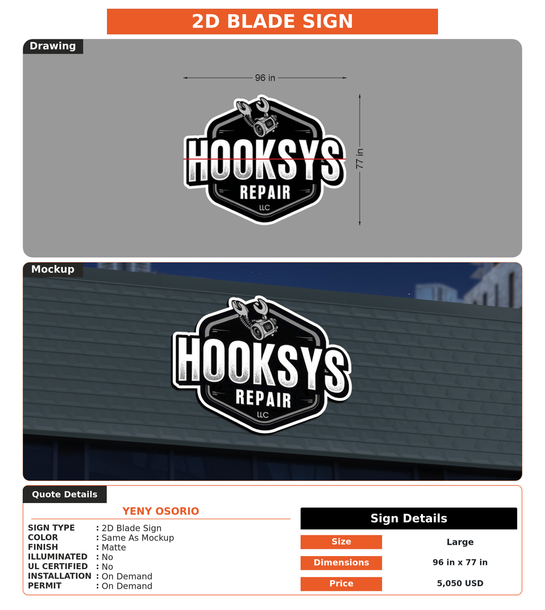 CUSTOM MOCKUP SIGN FOR Yeny Osorio