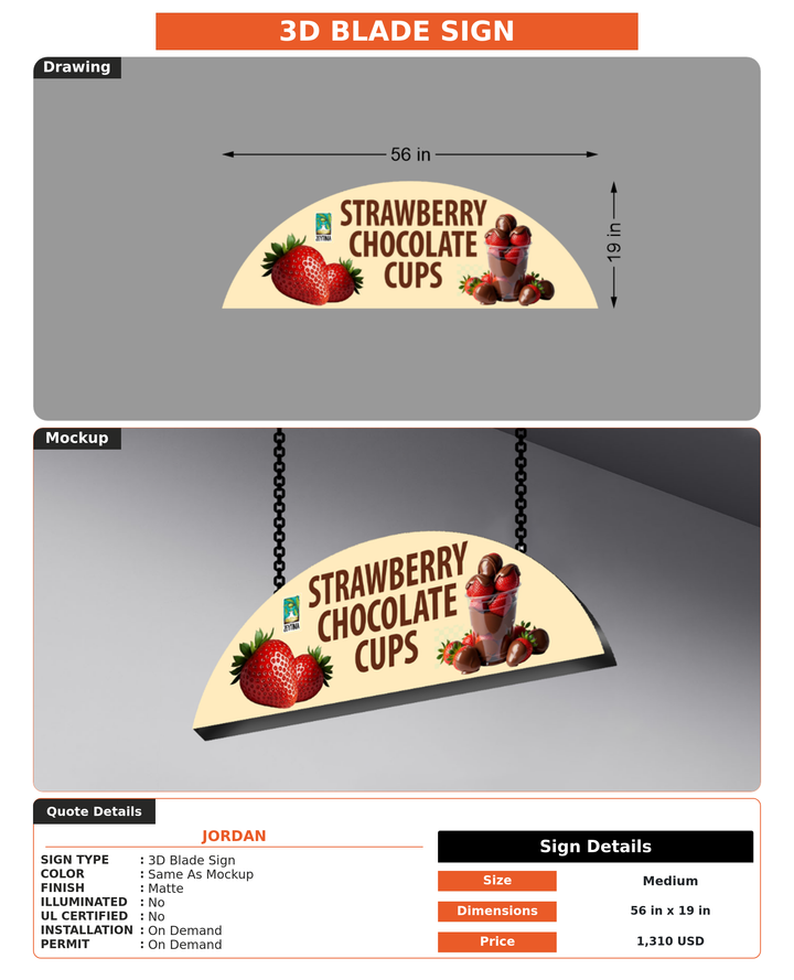 CUSTOM MOCKUP SIGN FOR Jordan