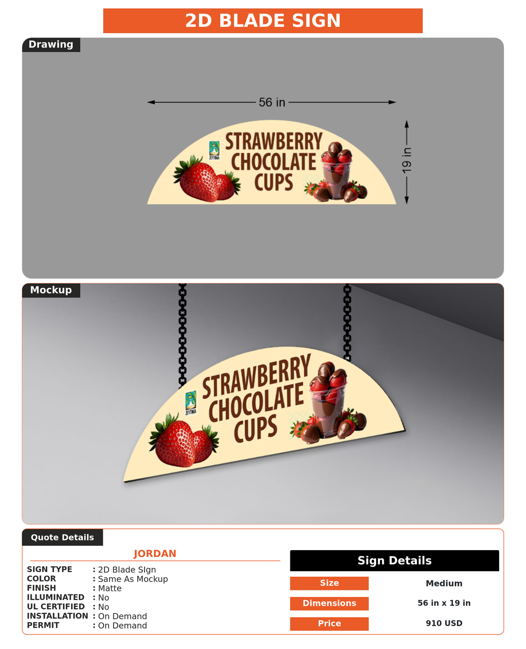CUSTOM MOCKUP SIGN FOR Jordan