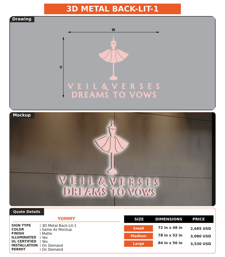 CUSTOM MOCKUP SIGN FOR Yommy