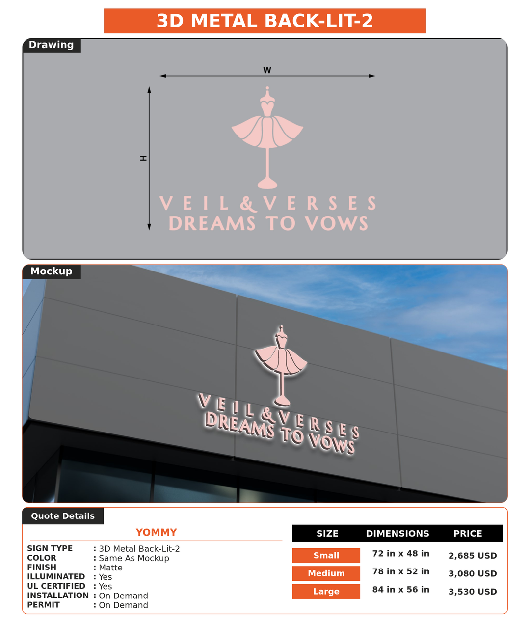 CUSTOM MOCKUP SIGN FOR Yommy