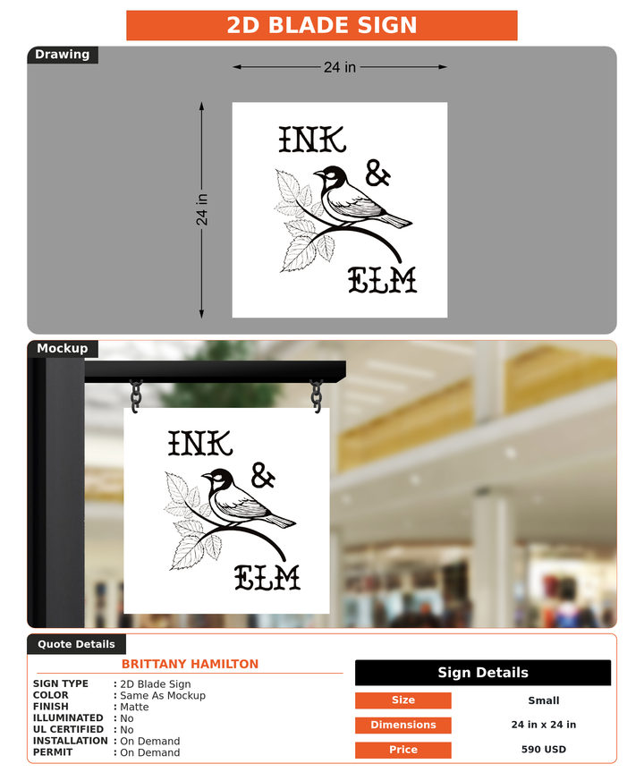 CUSTOM MOCKUP SIGN FOR Brittany Hamilton