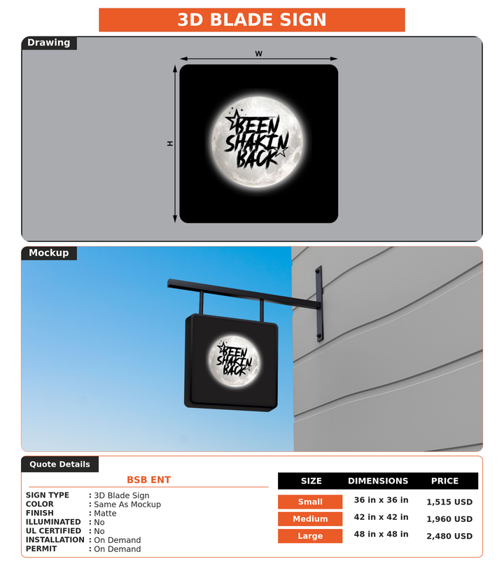 CUSTOM MOCKUP SIGN FOR BSB Ent