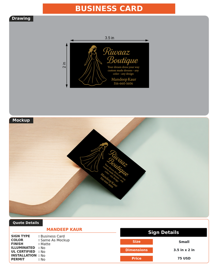 CUSTOM MOCKUP SIGN FOR Mandeep Kaur