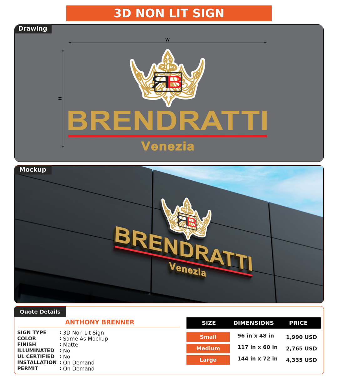 CUSTOM MOCKUP SIGN FOR Anthony Brenner