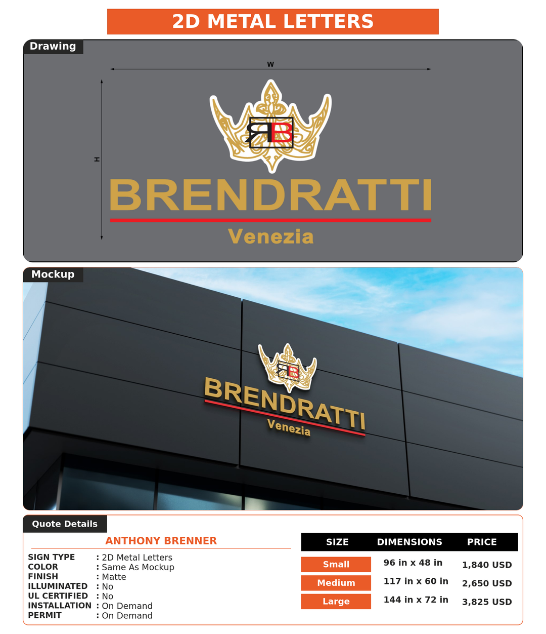 CUSTOM MOCKUP SIGN FOR Anthony Brenner