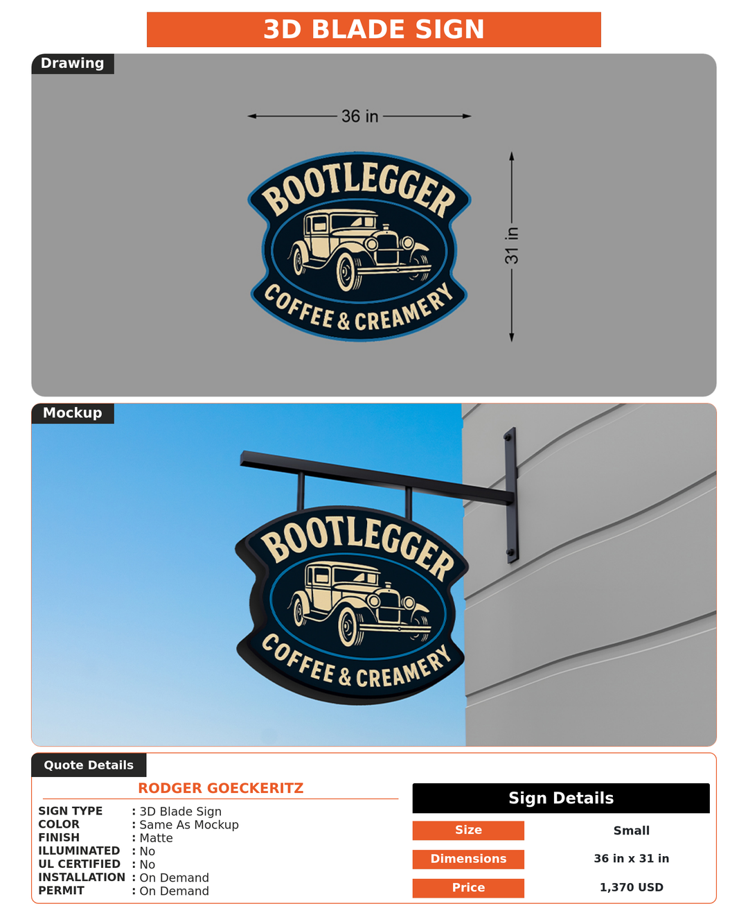 CUSTOM MOCKUP SIGN FOR Rodger Goeckeritz