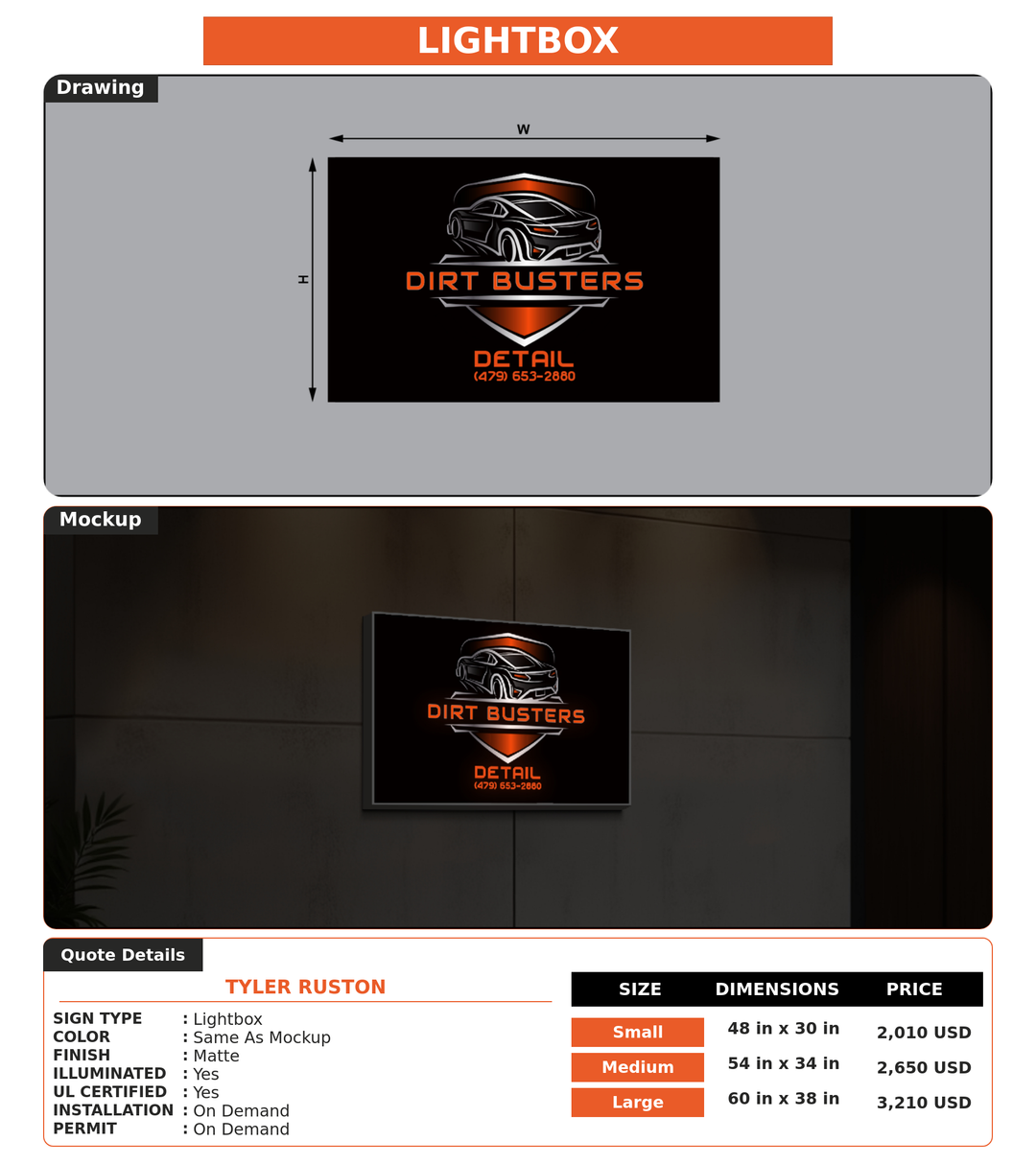 CUSTOM MOCKUP SIGN FOR Tyler Ruston