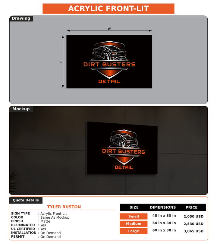 CUSTOM MOCKUP SIGN FOR Tyler Ruston