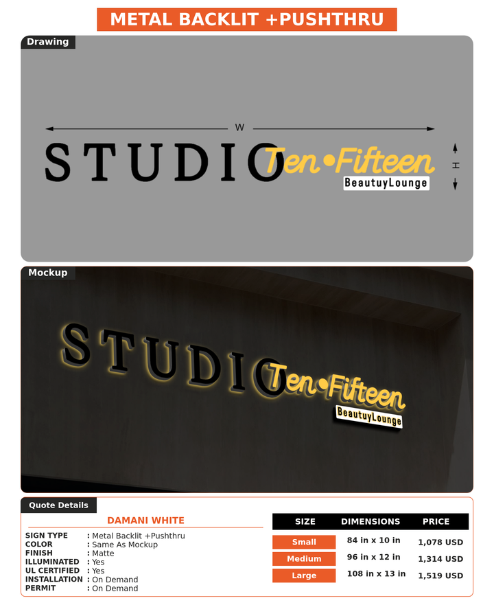 CUSTOM MOCKUP SIGN FOR Damani white