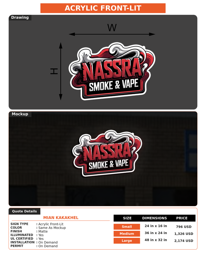 CUSTOM MOCKUP SIGN FOR Mian Kakakhel