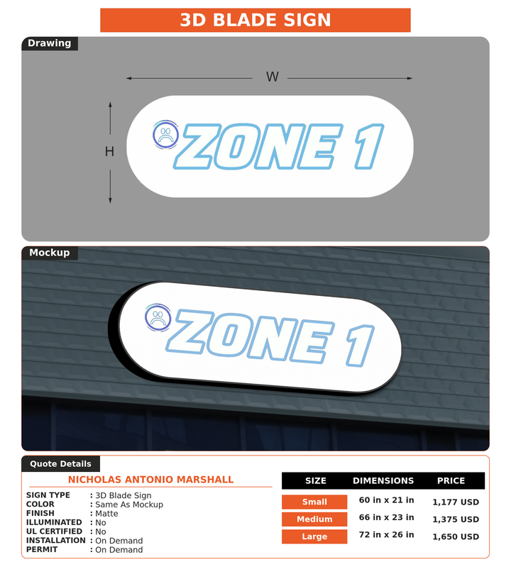 CUSTOM MOCKUP SIGN FOR Nicholas Antonio Marshall