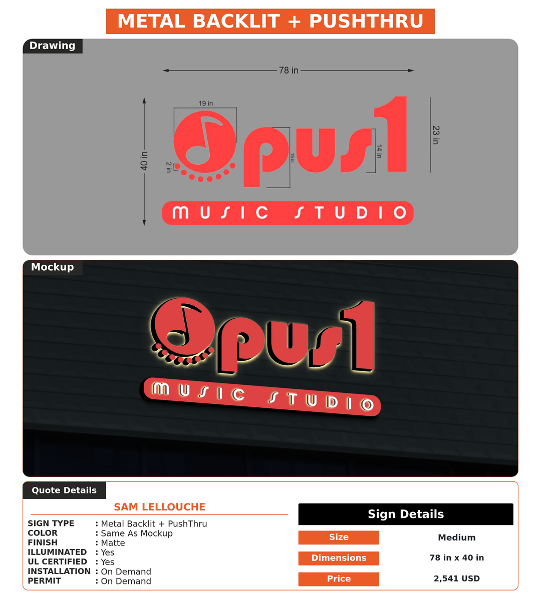 CUSTOM MOCKUP SIGN FOR Sam lellouche