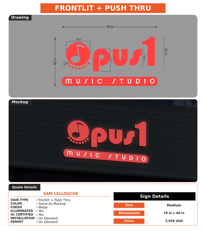 CUSTOM MOCKUP SIGN FOR Sam lellouche