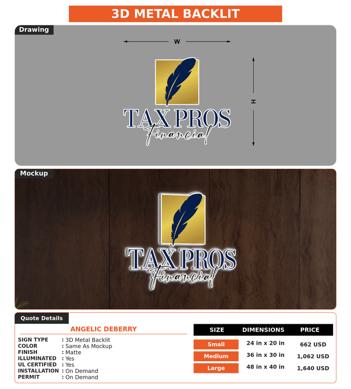 CUSTOM MOCKUP SIGN FOR Angelic Deberry