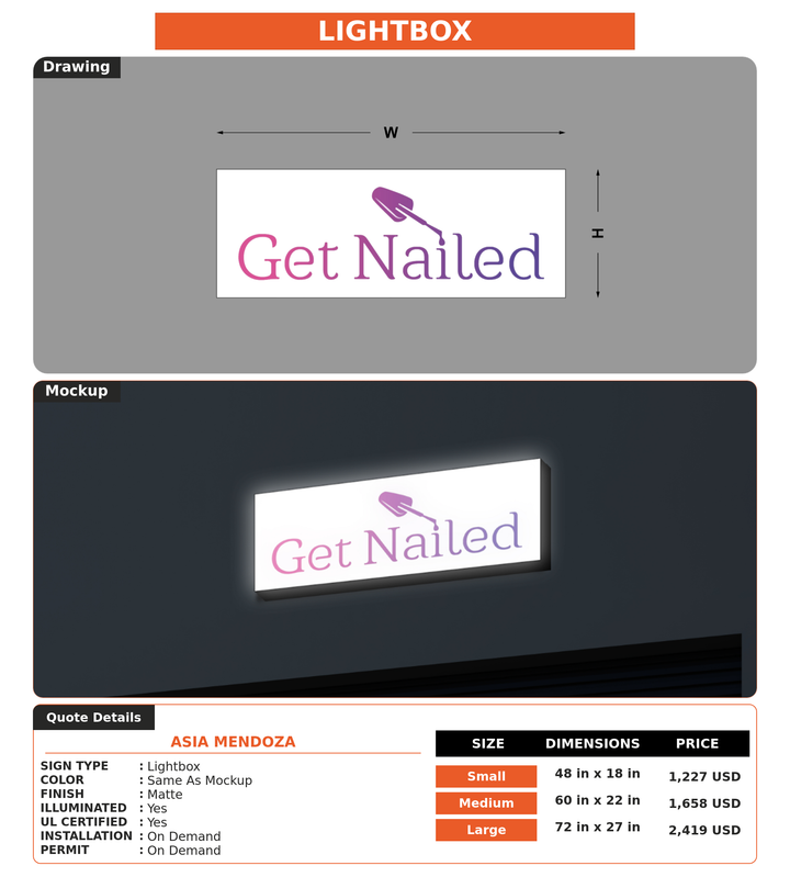 CUSTOM MOCKUP SIGN FOR Asia Mendoza