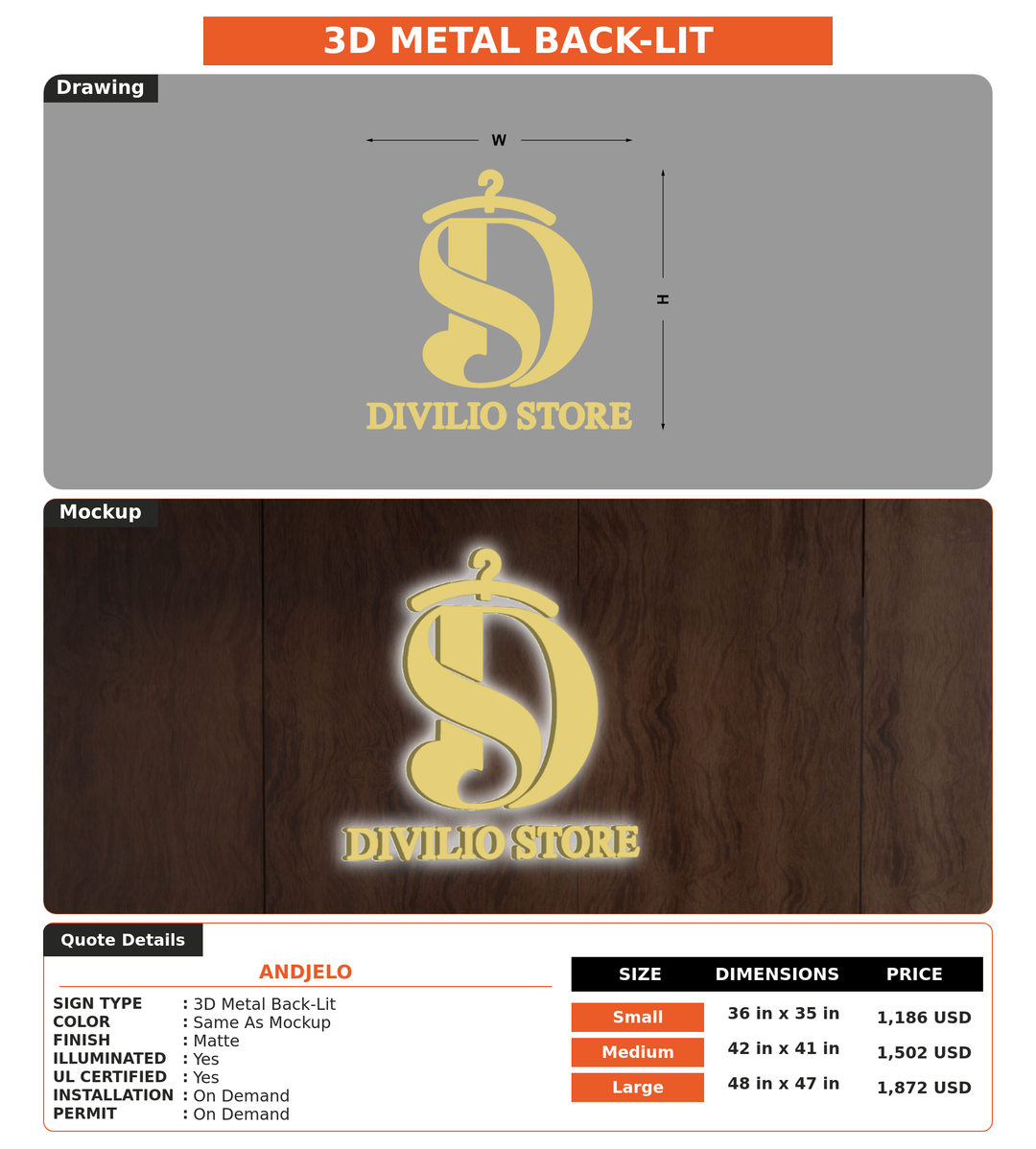 CUSTOM MOCKUP SIGN FOR Andjelo