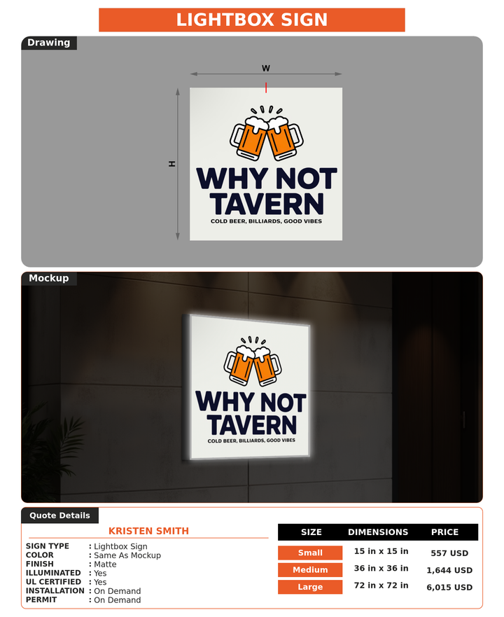 CUSTOM MOCKUP SIGN FOR Kristen smith